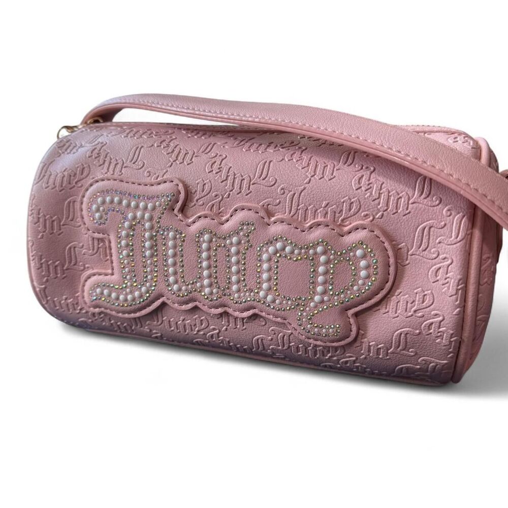 Juicy Couture pastel pink barrel string of pearls shoulder bag - NWT - Picture 2 of 7